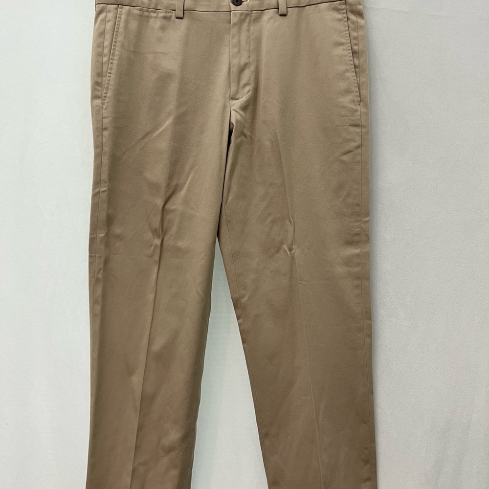 Eddie Bauer Slim Fit Cuffed Khaki Slacks For Men